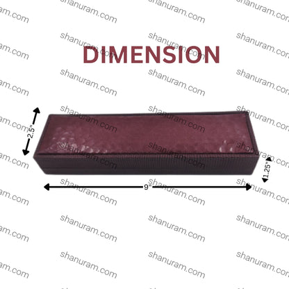 Maroon Crocodile Texture Small Chain Box