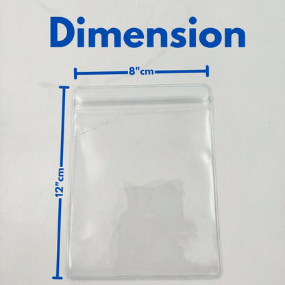 Hard Zip Lock Pouch – 100 Piece Pack (12x18 cm) | Heavy-Duty Resealable Bags