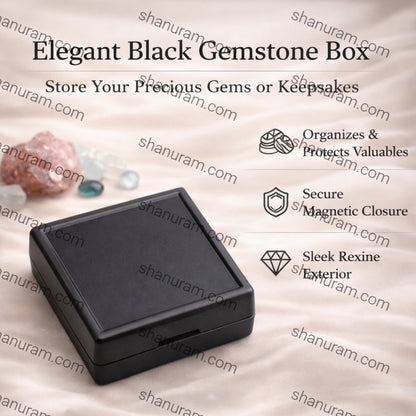 Gem Stone Box Black 20 piece/pack 2*2 (inch)