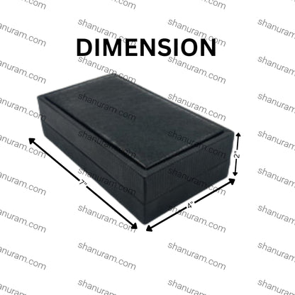 Black Crocodile Texture Double Bangle Box