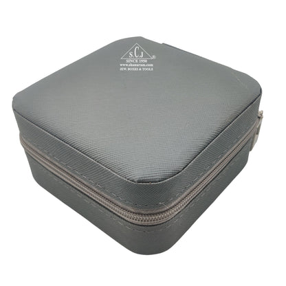 Grey Premium Multi-Function Jewellery Organizer Case for Earrings, Chains &amp; Rings