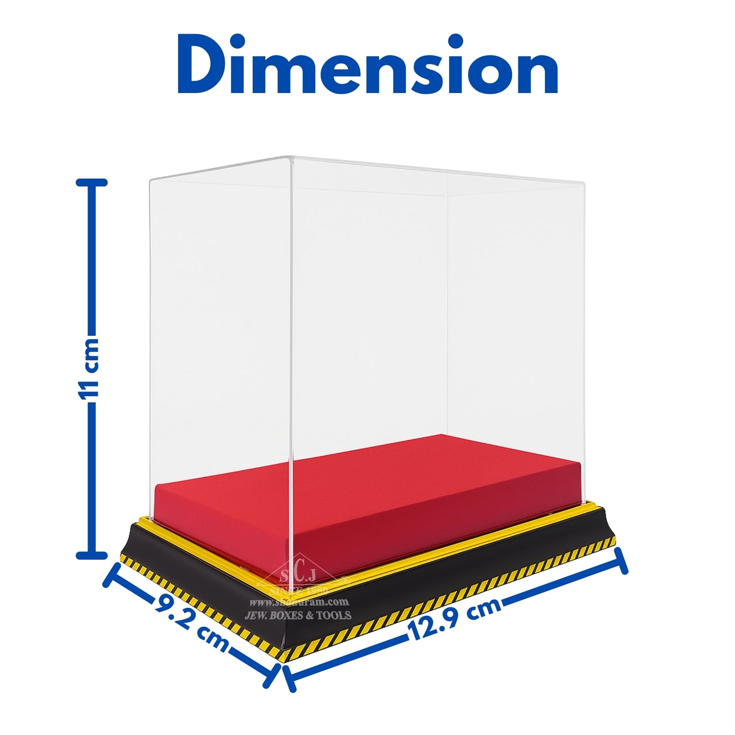 Display Box – Premium Transparent Acrylic Square Showcase (2MM Imported Acrylic) | Ideal for Gifts, Home Decor & Collectibles | Available in 4 Sizes