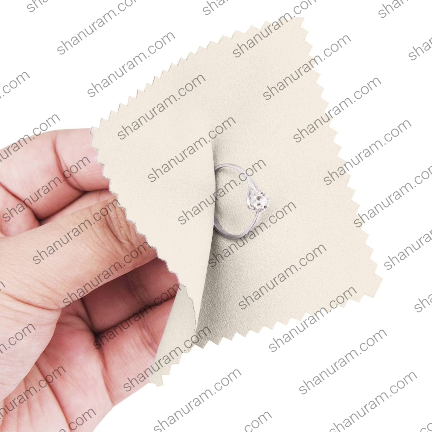 Premium Jewellery Polishing Cloth | Double Layer Gold, Silver & Diamond Cleaning Cloth | Available in 7.5 x 7.5 cm & 10 x 10 cm