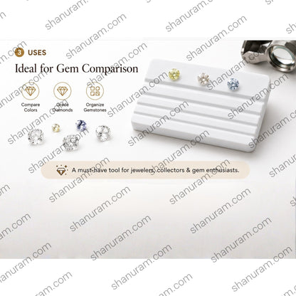 Gem Display Tray Used for Diamond Color Comparison and Gemstone Grading