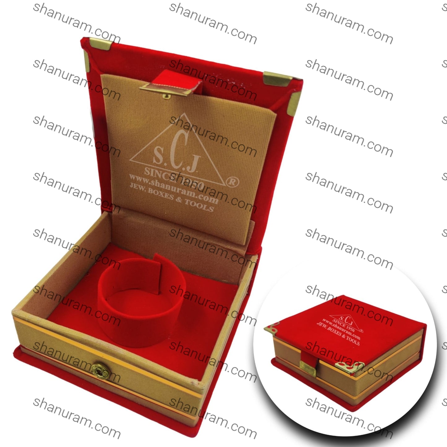 Traditional Velvet Single Bangle Box (NGP) | Bangle Jewellery Box