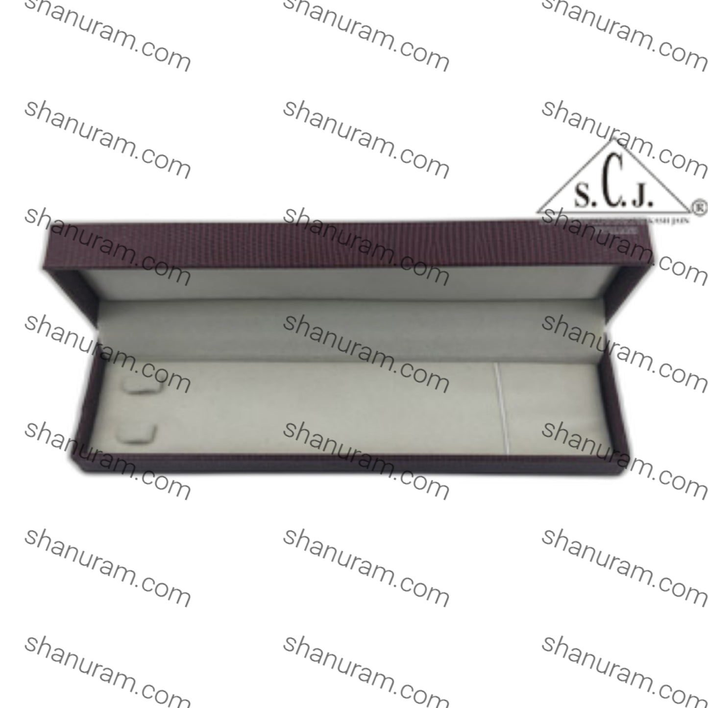 Maroon Crocodile Texture Small Chain Box