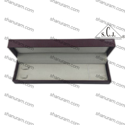 Maroon Crocodile Texture Small Chain Box