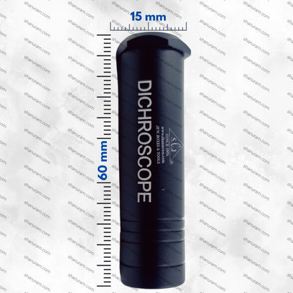 Heavy Duty Calcite Dichroscope for Gemstone Testing to Detect Trichroic and Pleochroic Colors for Accurate Gemstone Identification  Ideal Gemological Tool with Metal Body for Jewelers and Diamond Testing.