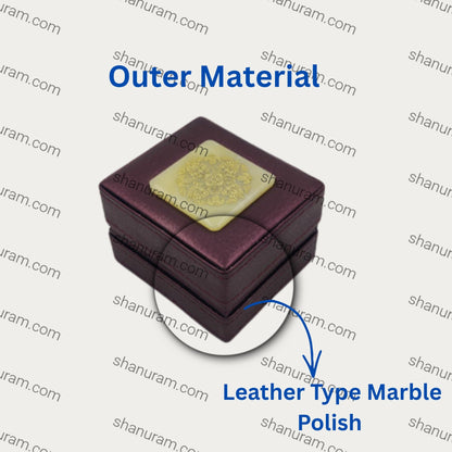 Leather Type Marble Polish Ring LED Light Box