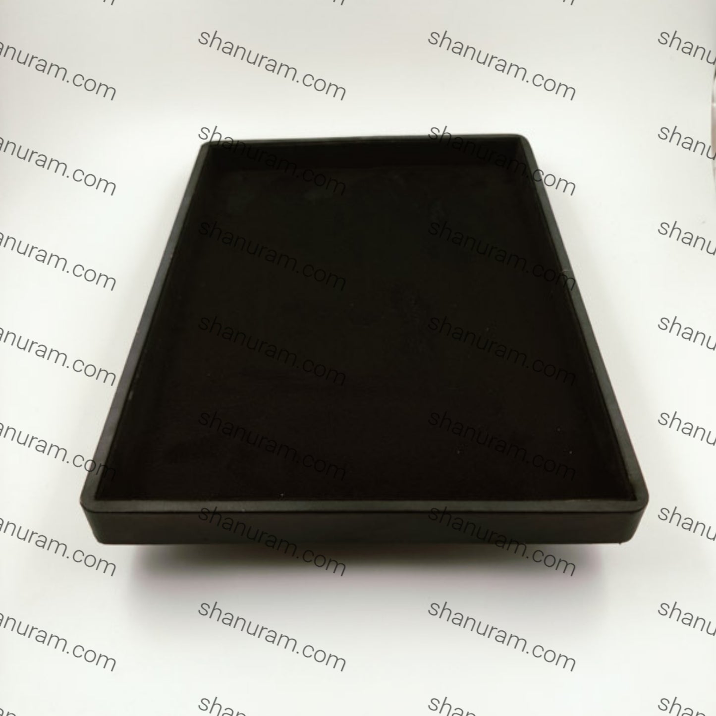 Rexine Black Suede Fabric Jewellery Display Tray