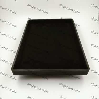 Rexine Black Suede Fabric Jewellery Display Tray