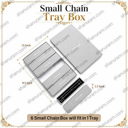 Premium Multipurpose Jewelry Tray Box with Custom Logo | Hard Cardboard Bangle, Chain & Jewelry Storage Display Box