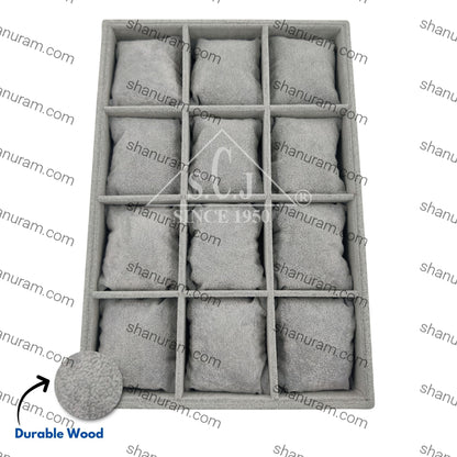 12-Grid Bracelet Jewellery Stock Display Tray