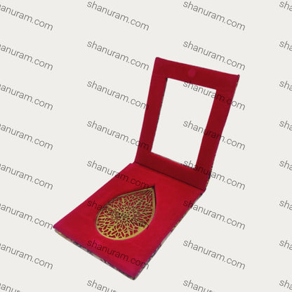 Fancy single coin pink flower texture box