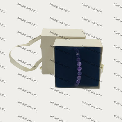 ASTRODIDI Stone Amethyst Healing Bracelet For Unisex-Adult