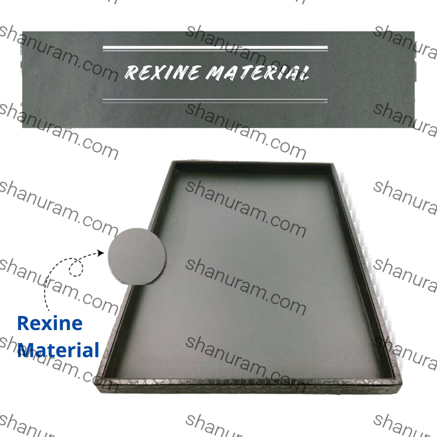 Crocodile Rexine Material Jewellery Display Tray