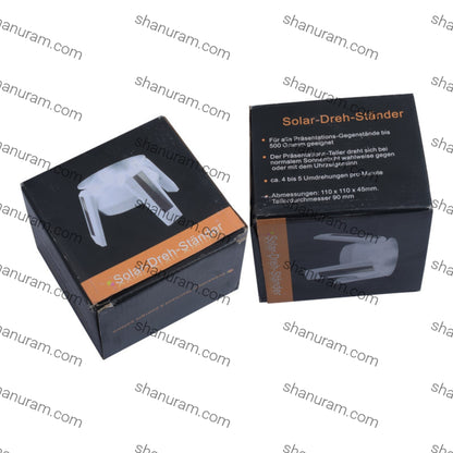 SOLAR DISPLAY STAND WITH LED White
