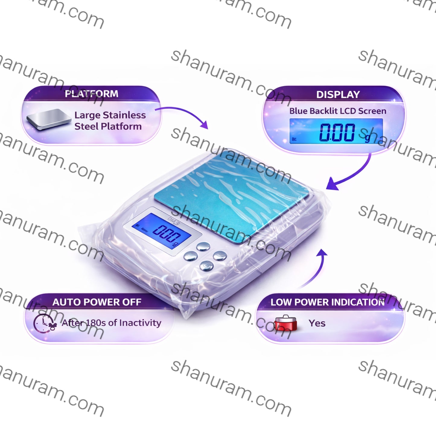 DM.3 Digital Scale 600g × 0.01g | 6 Weighing Modes: g / oz / ozt / dwt / gn / ct