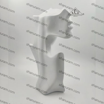 Mannequin Jewelery Necklace, Earring Display Stand Bust Half Face