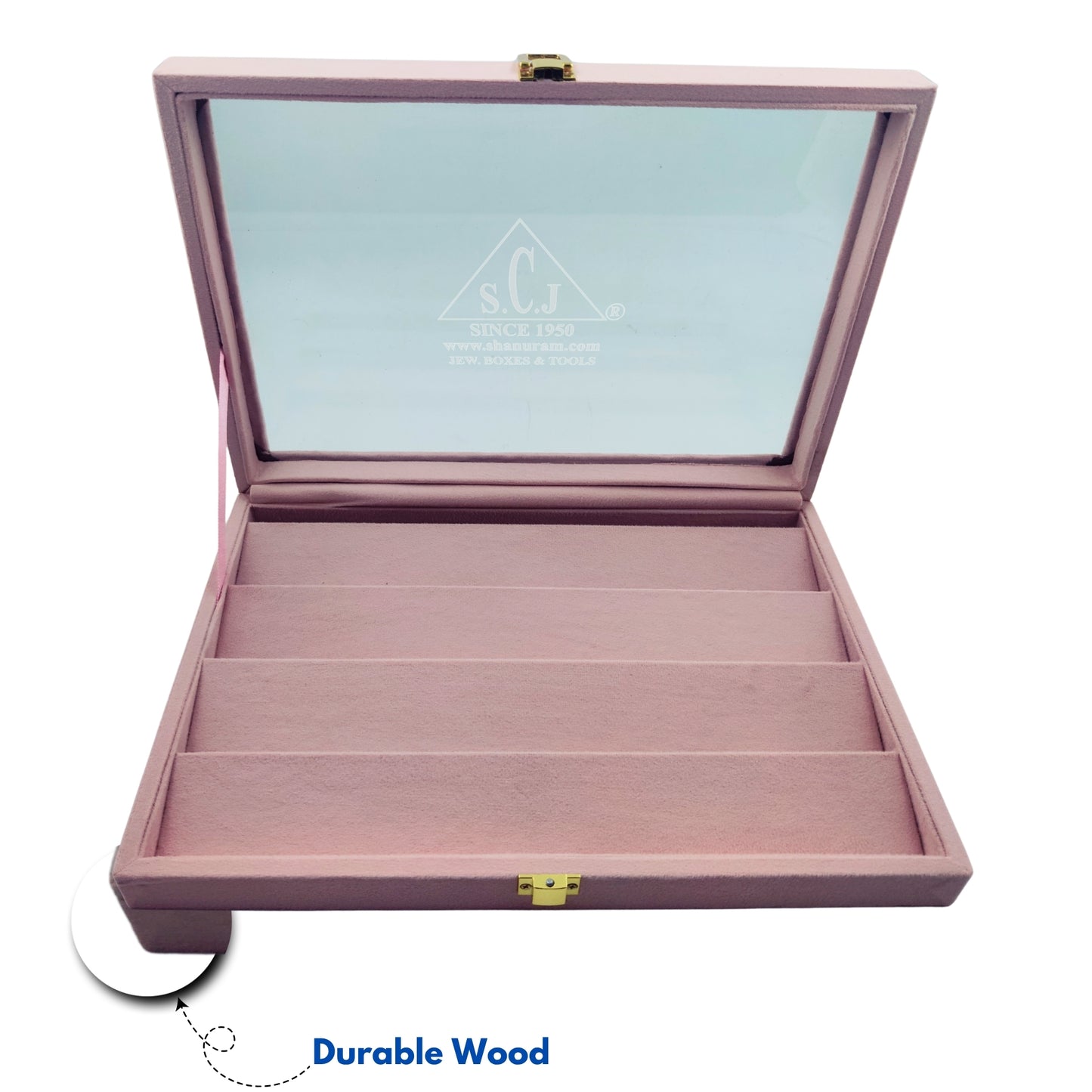 Tops / Ear-rings Jewellery Stock Display Pink Box