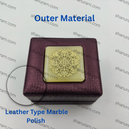 Leather Type Marble Polish Earring/Tops LED Light Box