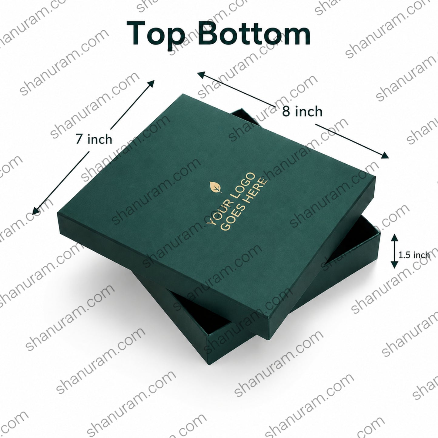 Premium Big Necklace Gift Box | Hard Cardboard Jewelry Packaging Box | Custom Logo Print | 8 x 7 x 1.5 Inch