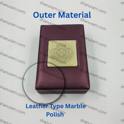 Leather Type Marble Polish Pendant Set LED Light Box