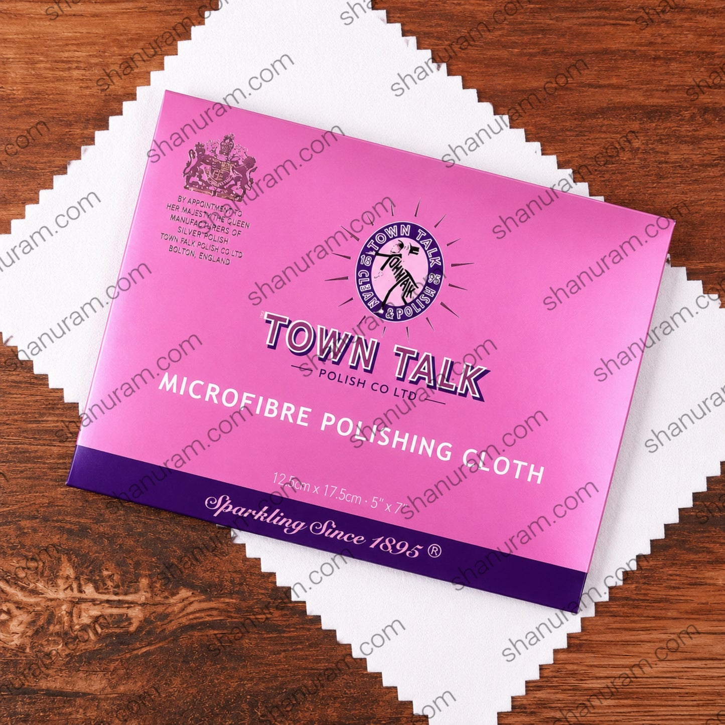 Town Talk Microfibre Polishing Cloth | Premium Jewellery Cleaning Cloth | 12.5 x 17.5 cm