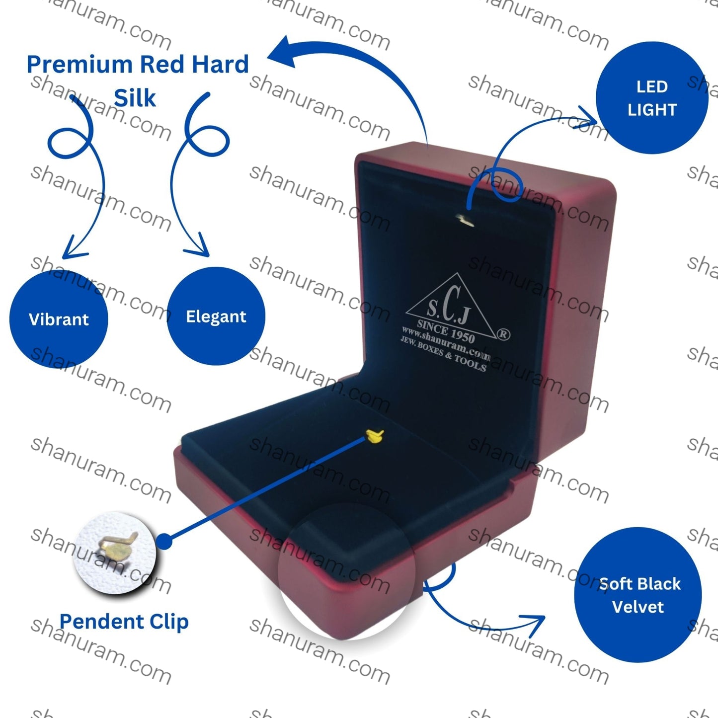 Premium Red Silk Series Pendant LED Light Box