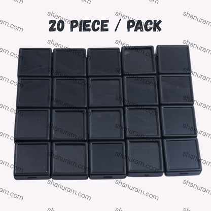 Gem Stone Box Black 20 piece/pack 1.5*1.5 (inch)