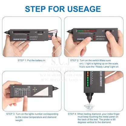 Professional Diamond Tester Pen – Portable High-Accuracy Gemstone Detector for Jewelers
