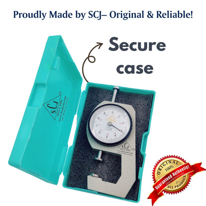 SCJ Dial Thickness Gauge 0-20mm