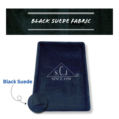 Black Suede Fabric Jewellery Display tray