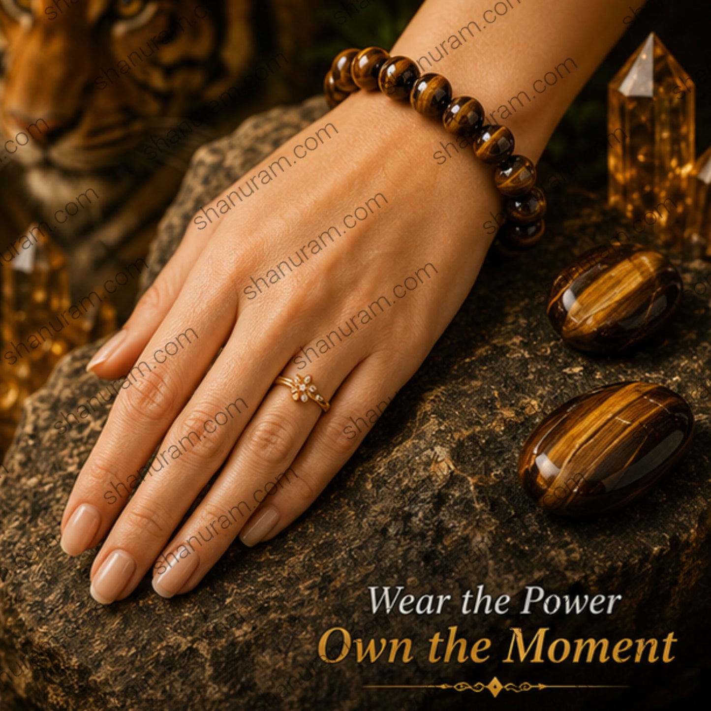 Natural Tiger Eye Bracelet – Confidence, Protection, Prosperity & Positive Energy Bracelet