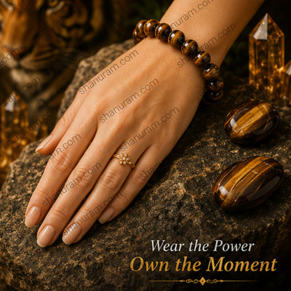 Natural Tiger Eye Bracelet – Confidence, Protection, Prosperity & Positive Energy Bracelet