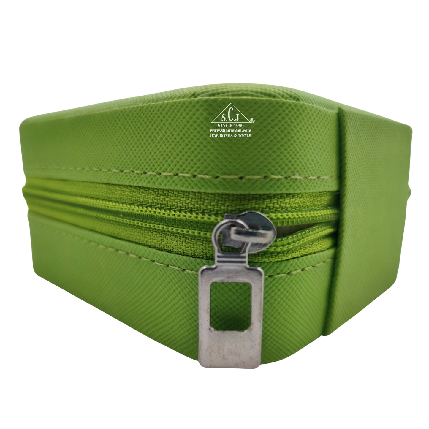 Light Green Premium Multi-Function Jewellery Organizer Case for Earrings, Chains & Rings
