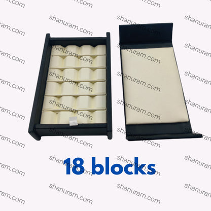 18 Block Cream Stone Box