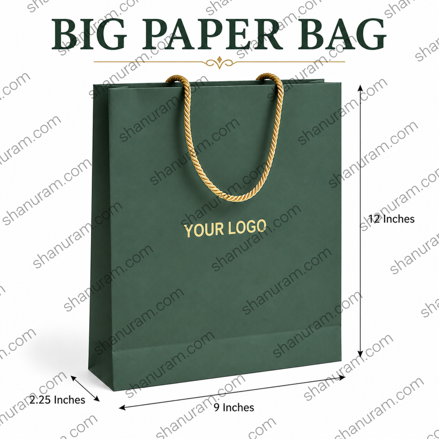 Premium Colored Paper Gift Bags with Rope Handles | Small (6×7×2") & Big (9×12×2.25") | Luxury Paper Carry Bags