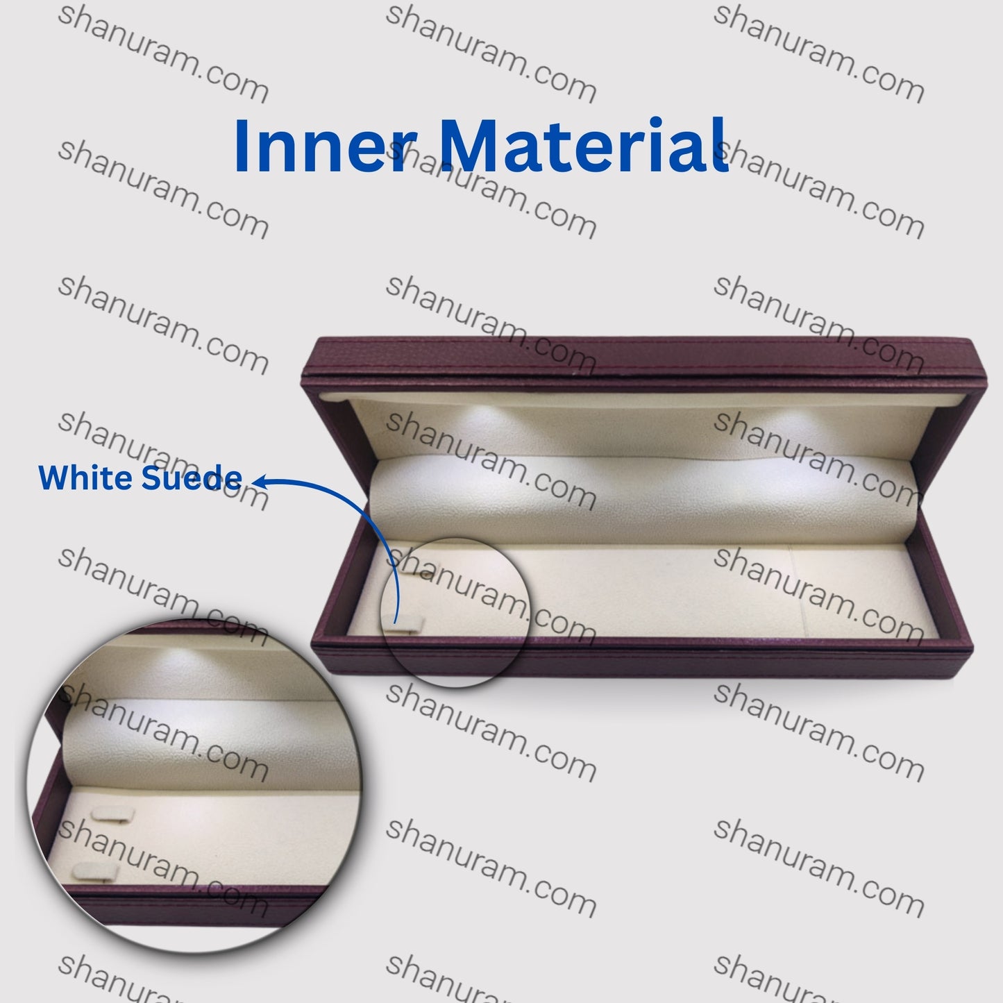Leather Type Marble Polish Chain LED Light Box