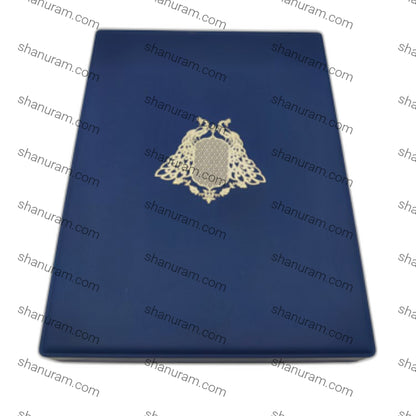 Premium Blue Silk Series Large Necklace Set LED Light Box