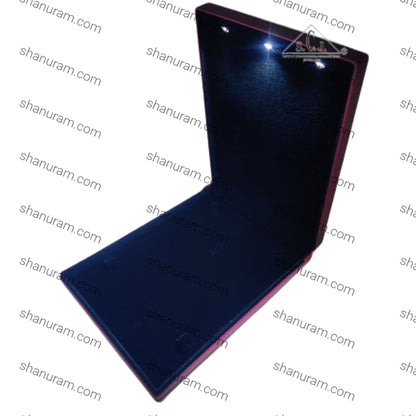 Premium Red Silk Series Large Necklace Set LED Light Box