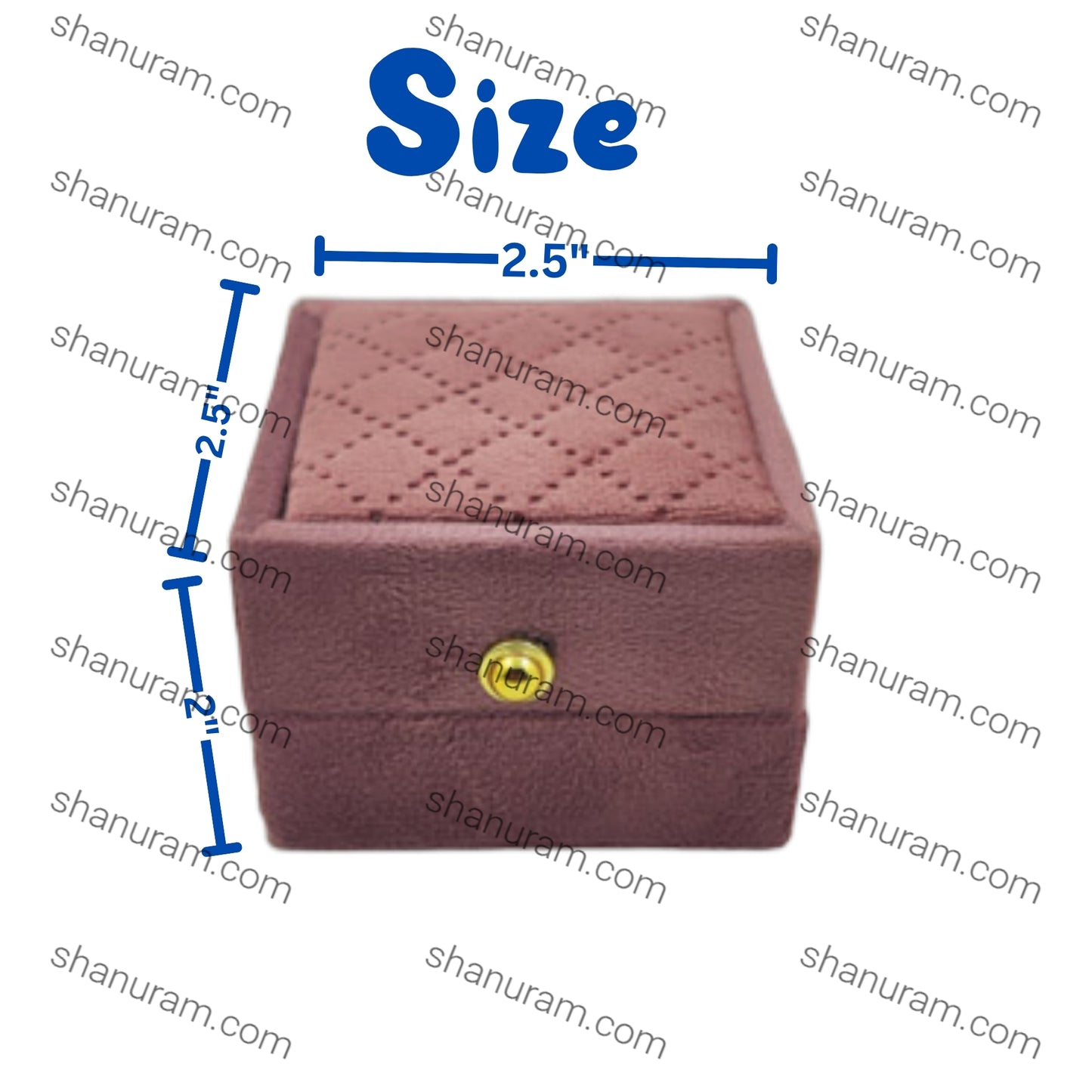 Pink Cuthley Texture Suede Fabric Ring LED Light Box