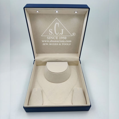 Premium Blue Silk Series Choker Set LED Light Box