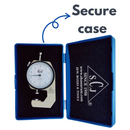 SCJ Dial Thickness Gauge 0-10mm / 0.1mm