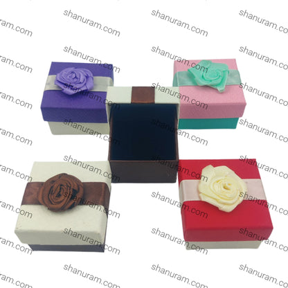 Small Cardboard Cushion  Flower Jewellery Gift Boxes, 24 Pieces/pack