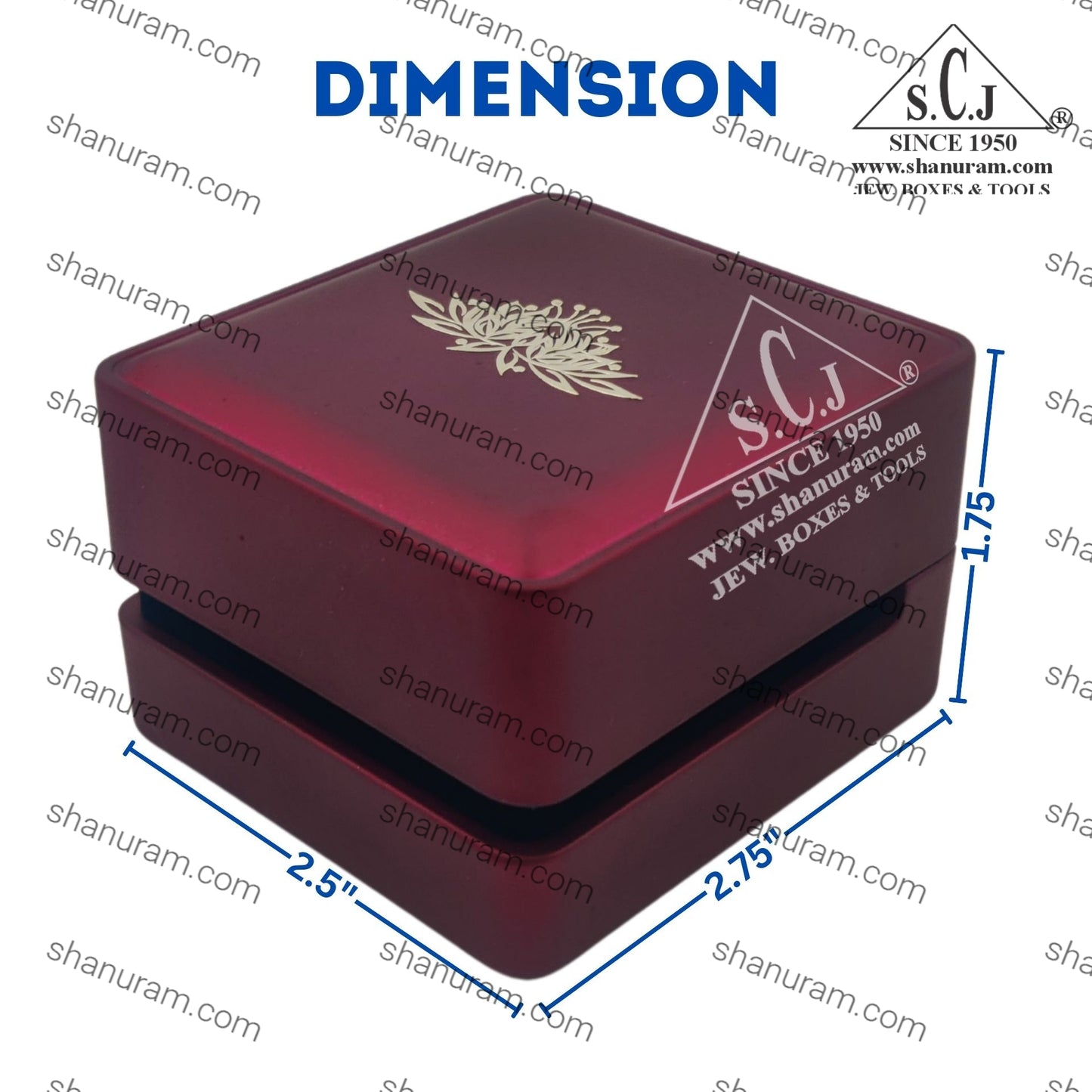 Premium Red Silk Series Earring / tops LED Light box