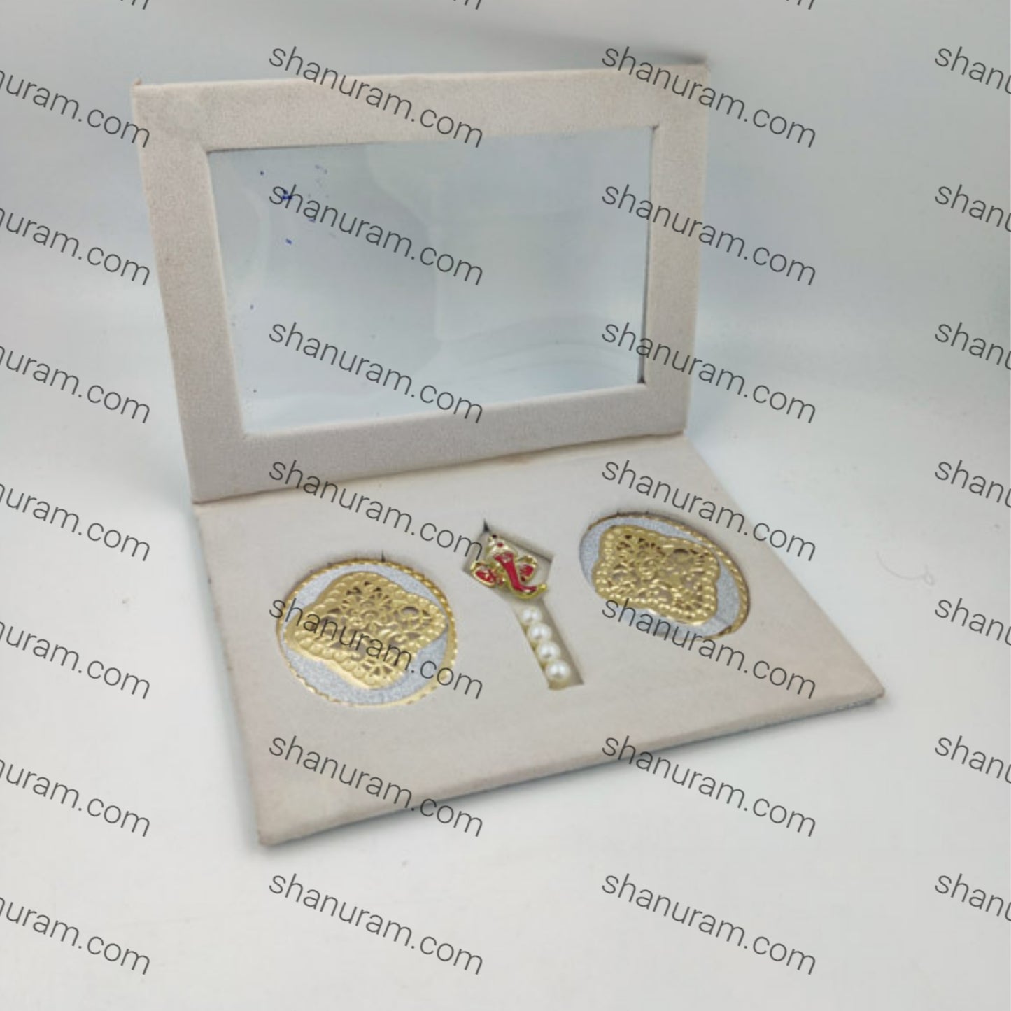 Fancy Double coin box With ganesh ji