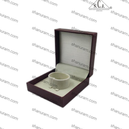 Maroon Crocodile Texture Single Bangle Box