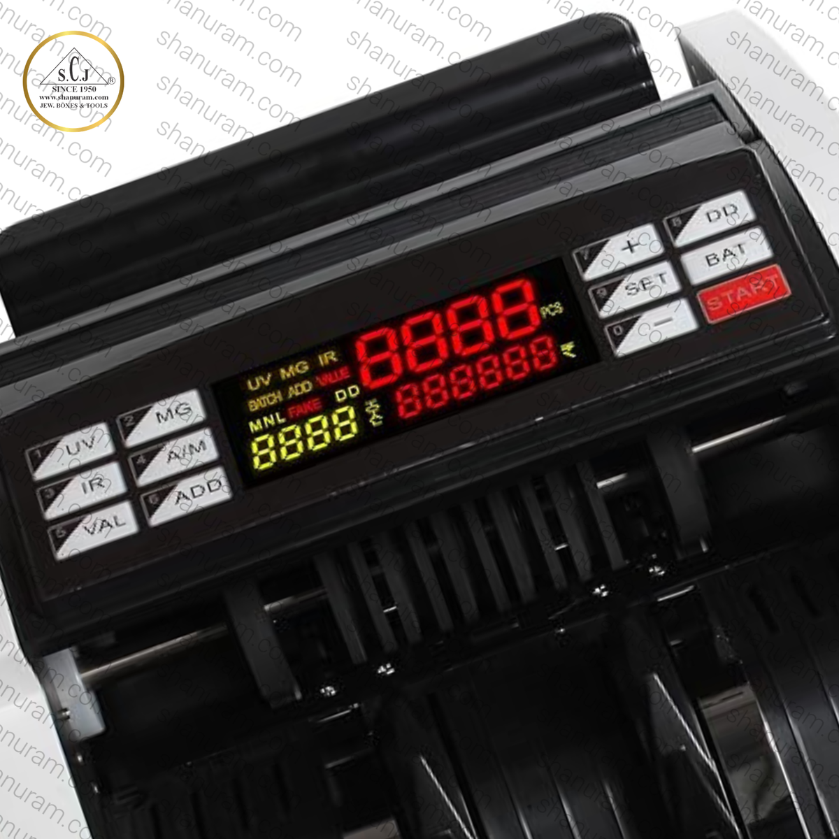 SCJ Semi Value Currency Counting Machine with Fake Note Detection | UV, MG & IR