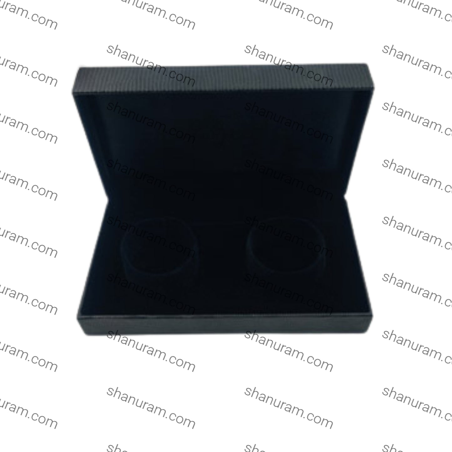 Black Crocodile Texture Double Bangle Box
